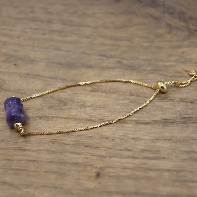 Bracelet en Kunzite "Relaxation & Concentration"