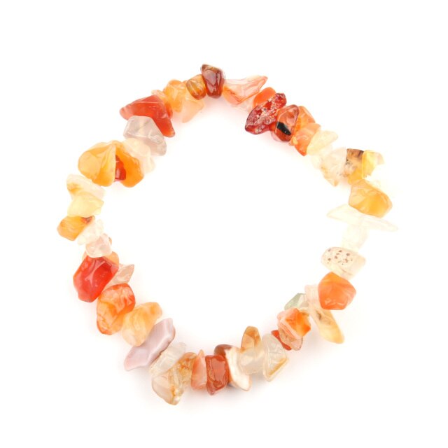 Bracelet Baroque Guérison en Agate feu "Énergie & Sécurité"