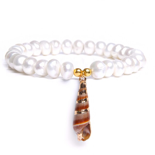 Bracelet en Perle "Discrétion & Modestie" - Coquillage