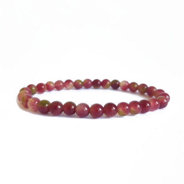 Bracelet en Tourmaline melon d'eau "Aisance & Sécurité"