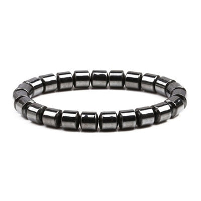 Bracelet Magnétique en Hématite "Force & Puissance"