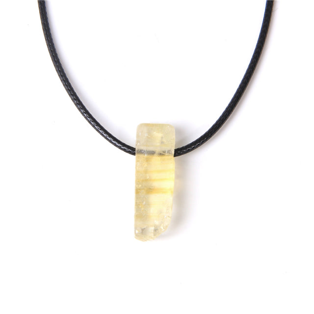 Cordon et son Pendentif en Citrine "Joie & Abondance"