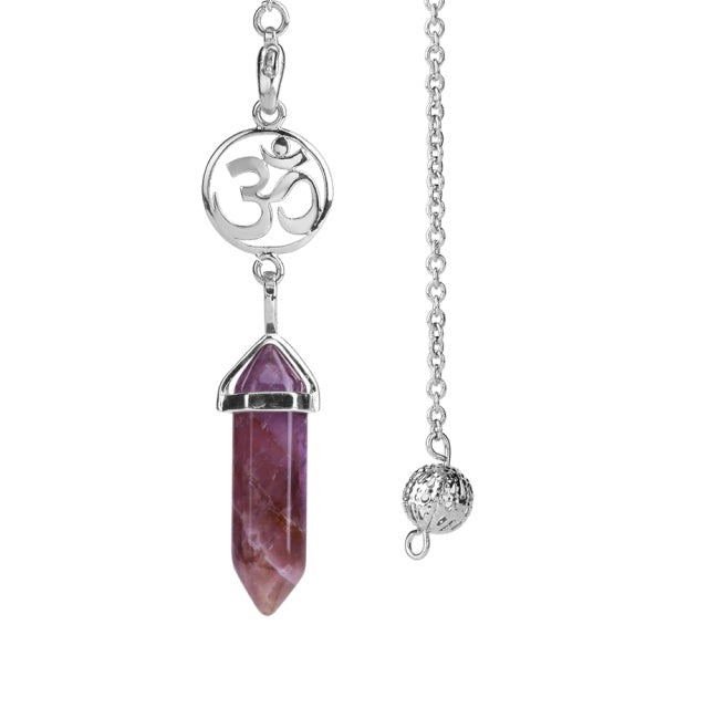 Pendule en Améthyste "Force & Sagesse" - Om