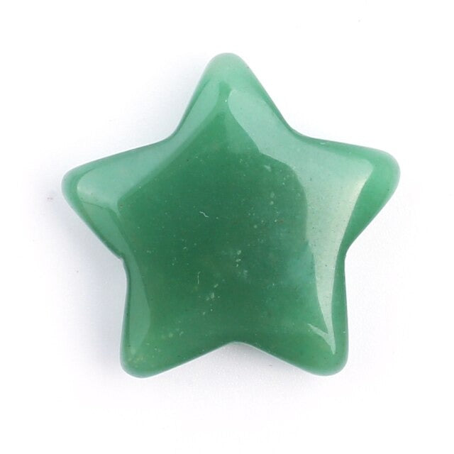 Pierre Taillée Reiki en Aventurine verte "Développement & Épanouissement" - Étoile