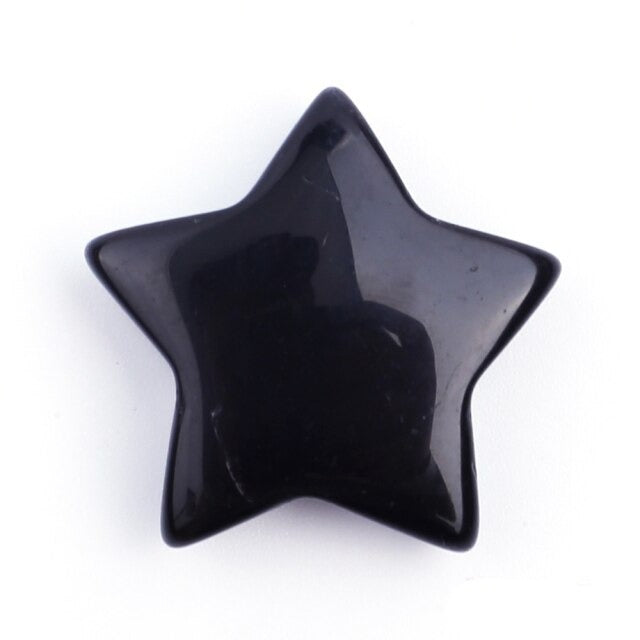Pierre Taillée Guérison en Obsidienne noire "Protection & Réconfort" - Étoile