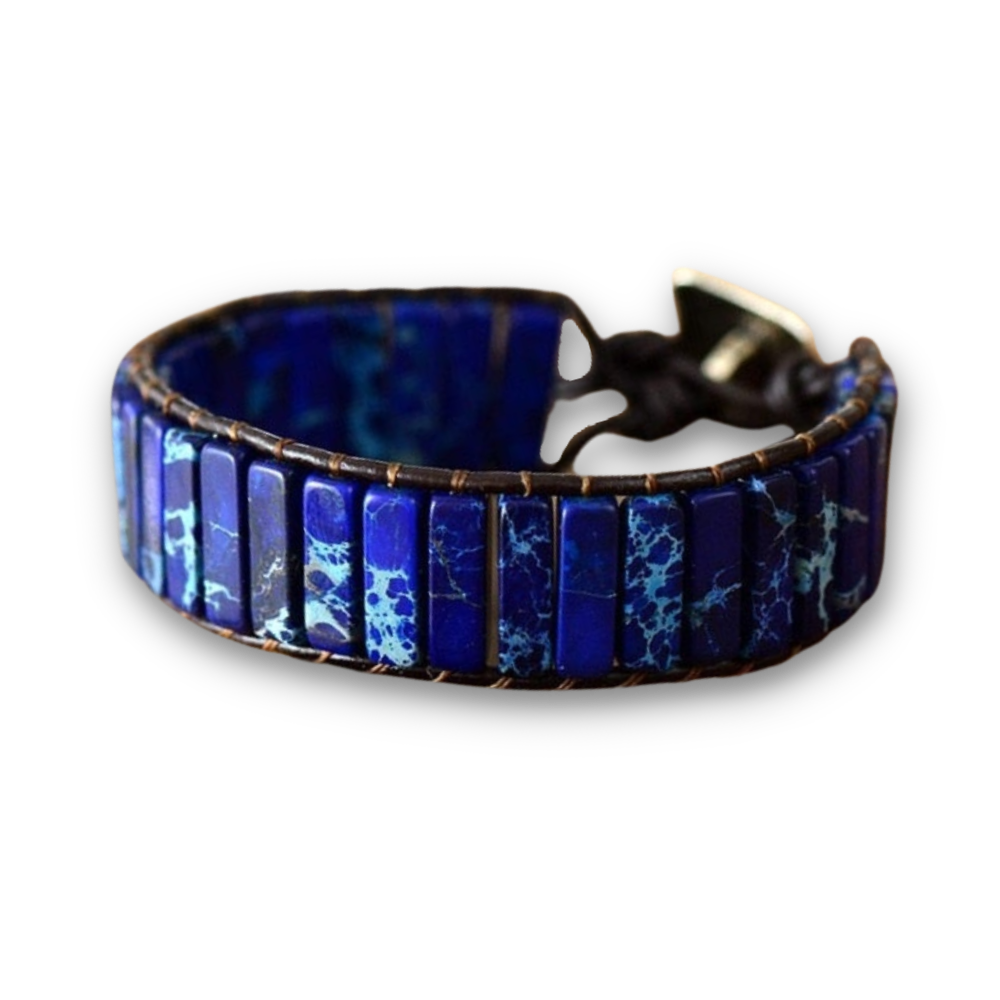 Bracelet Bohémien en Lapis Lazuli "Santé & Harmonie"