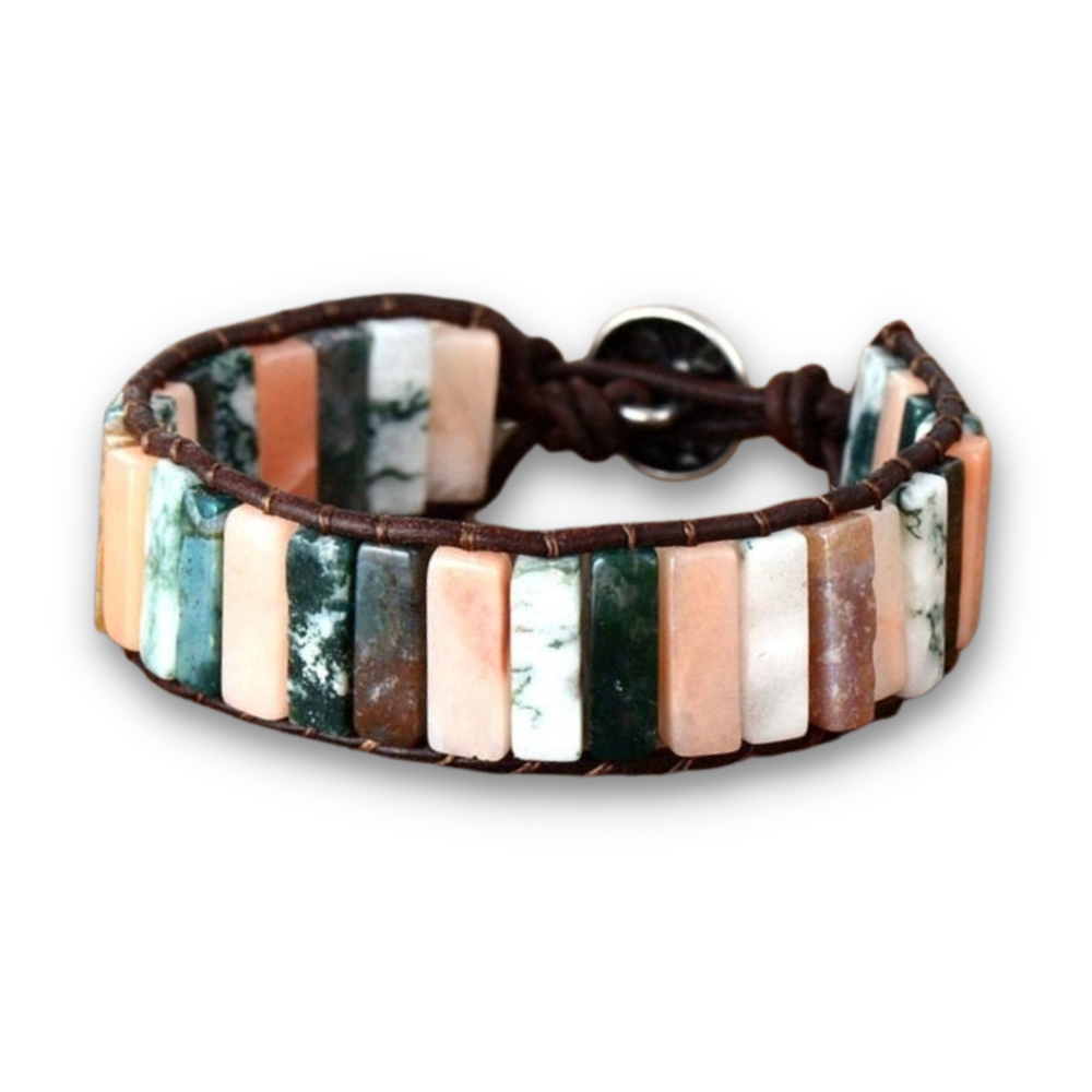 Bracelet Bohémien en Jaspe "Épanouissement & Estime de soi"